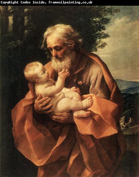 RENI, Guido St Joseph with the Infant Jesus dy
